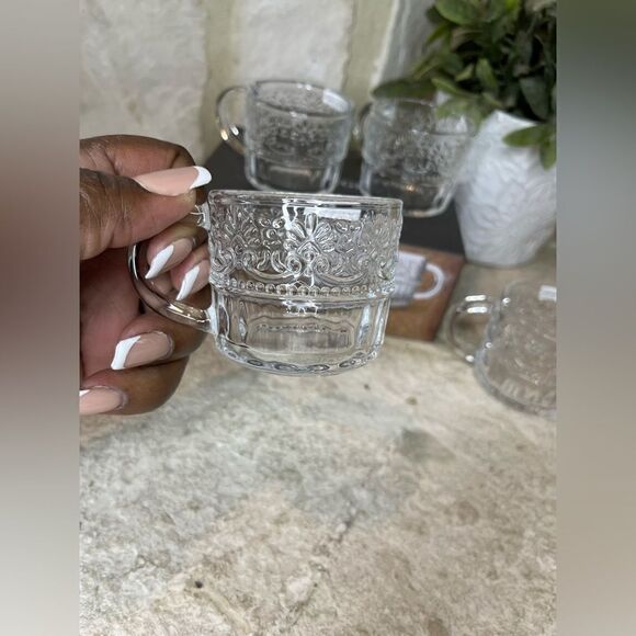 Godinger Villa set of 4 Espresso mugs - Picture 3 of 5